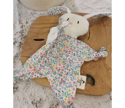 Doudou Nin-Nin Plat Lapin personnalisable