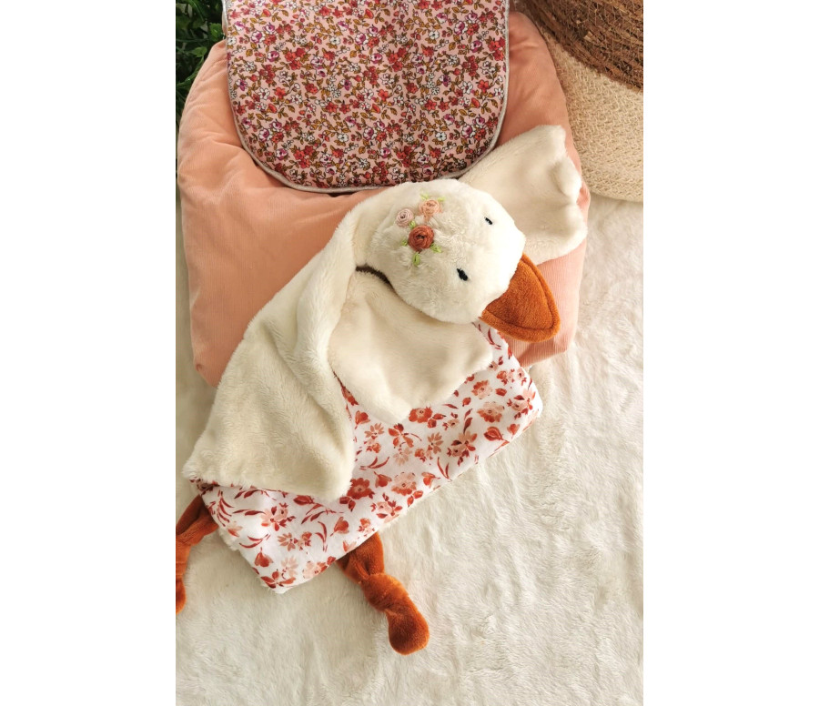 Doudou Nin-Nin Plat Oie personnalisable