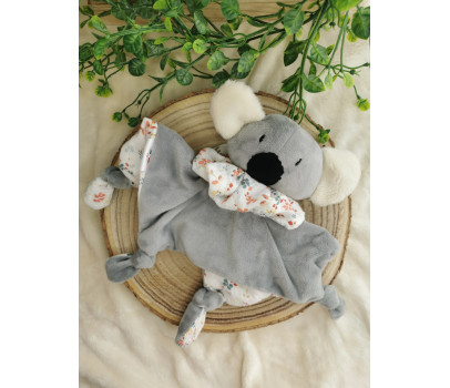 Doudou Nin-nin Artisanal Koala personnalisé Fait Main FR