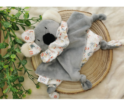 Doudou Nin-nin Artisanal Koala personnalisé Fait Main FR