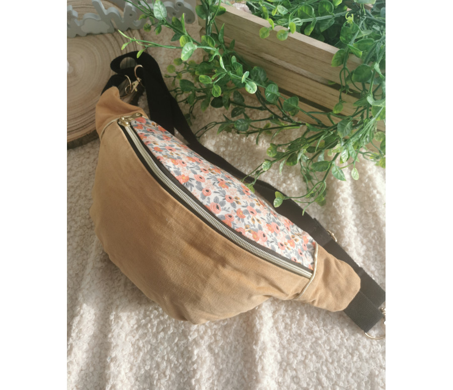 Sac Banane velours Femme personnalisé Fait Main France 25