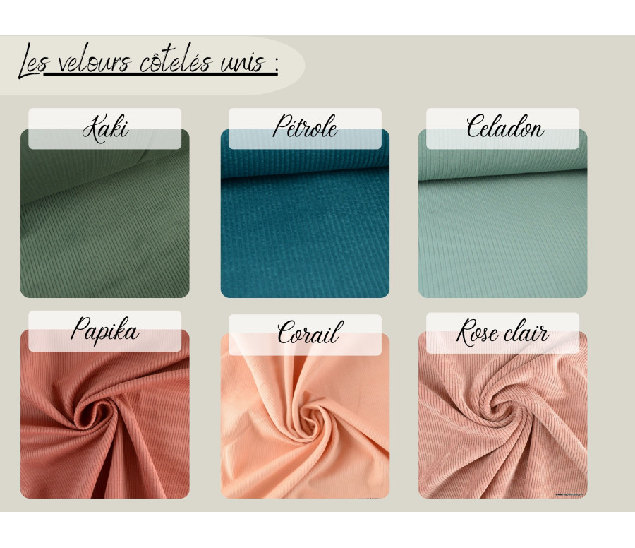 Sac Banane velours Femme personnalisé - Nuancier