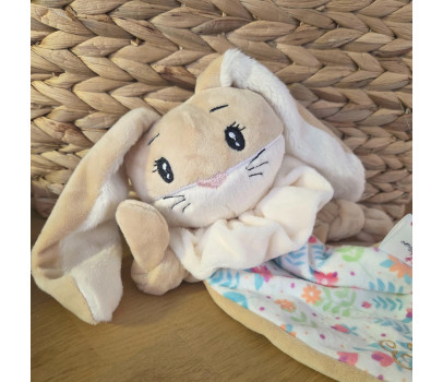 Doudou Nin-Nin Plat Lapin personnalisable