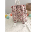 Sac à dos enfant motif fleurs à personnaliser